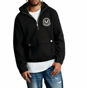 Patch crest anorak jacket large